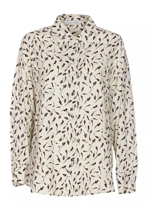 MAR DE MARGARITAS floral-pattern button-down shirt - Neutrals