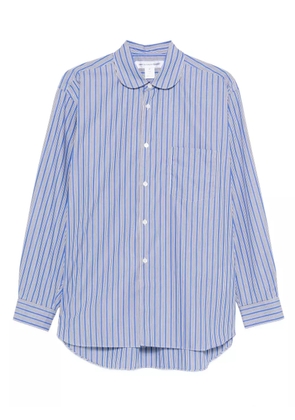Comme Des Garçons Shirt round-collar striped shirt - Blue