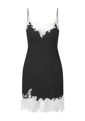 STAUD Nadia lace-trim mini dress - Black