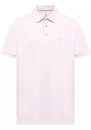 ETRO embroidered polo shirt - Pink