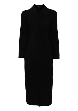 Yohji Yamamoto midi shirt dress - Black