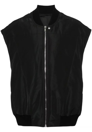 Rick Owens ribbed-collar padded gilet - Black