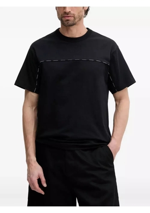 Versace Jeans Couture contrast-stitch cotton t-shirt - Black
