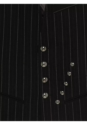 ISABEL MARANT pinstripe buttoned waistcoat - Black