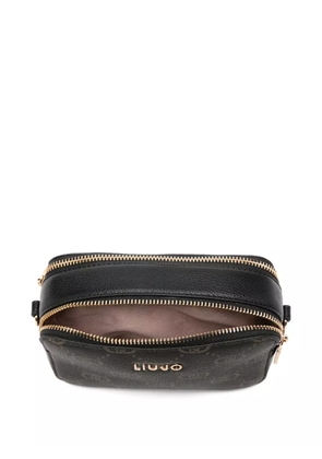 LIU JO monogram shoulder bag - Black