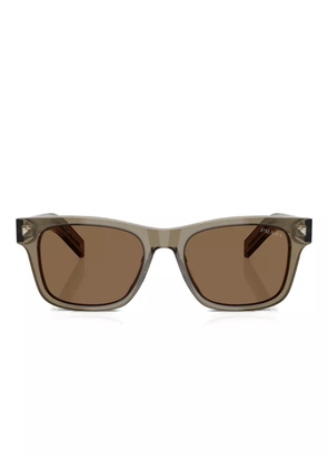 Prada Eyewear transparent square sunglasses - Brown