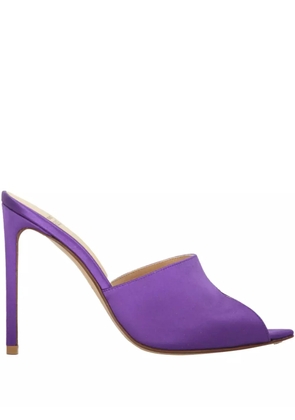 Francesco Russo 115mm leather sandals - Purple