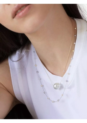 Baggins 18K white gold Floating diamonds necklace - Silver