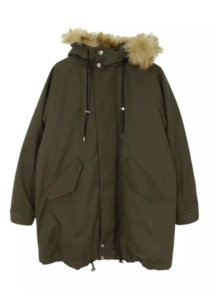 Mackintosh faux-fur-trimmed hooded parka - Green