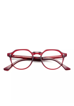 Kador octagonal-frame glasses - Red