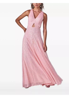 Lethicia Bronstein cut-out sequinned dress - Pink