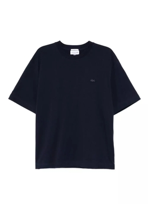 Lacoste logo-appliqué cotton T-shirt - Blue