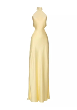 IL VOLO Amina halter-neck cut-out maxi dress - Yellow