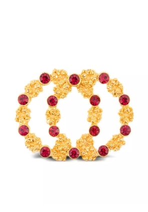 Susan Caplan Vintage 1980s wreath brooch - Gold