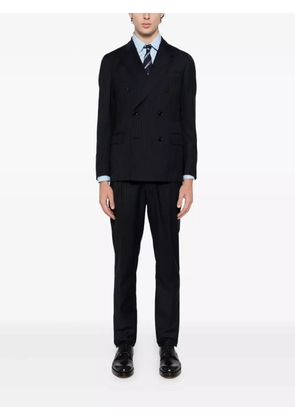 Lardini wool double-breasted suit - Blue