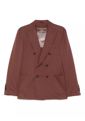 Circolo 1901 piqué-weave blazer - Brown