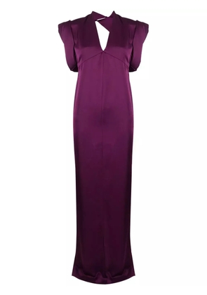 The Attico Kara V-neck dress - Purple