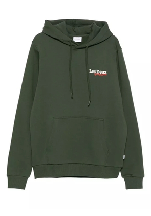 Les Deux Racing organic-cotton hoodie - Green