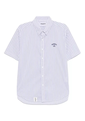 CHOCOOLATE striped short-sleeved shirt - White