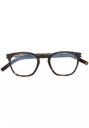 Saint Laurent Eyewear square frame glasses - Brown
