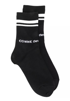 Comme Des Garçons logo print socks - Black