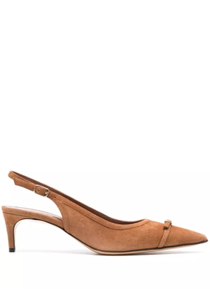 ERALDO 50mm suede pumps - Brown