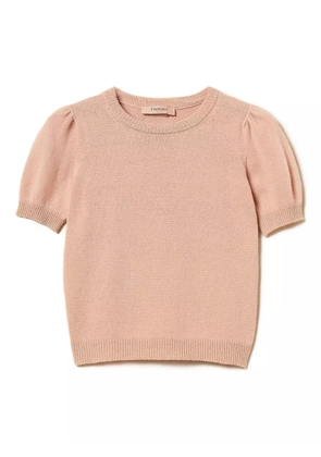 TWINSET puff-sleeve sweater - Pink