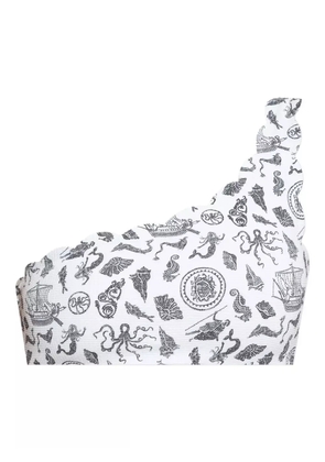 Marysia Santa Barbara monochrome-print bikini top - White