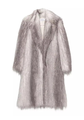 Giuseppe Di Morabito faux-fur belted coat - Grey