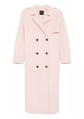 Theory double-breasted coat - Neutrals