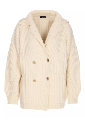 LIU JO ribbed cardigan - White