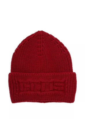 GCDS cable-knit beanie - Red