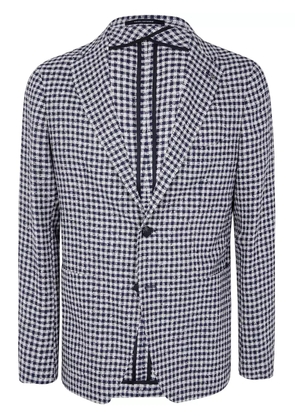 Tagliatore linen blazer - Blue