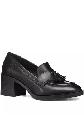 Geox tassel-detail block-heel mules - Black