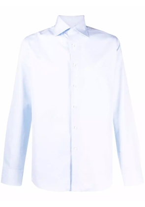 Canali button-up cotton shirt - Blue