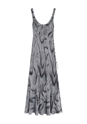 Maccapani Nice But Naughty swirl-print dress - Silver