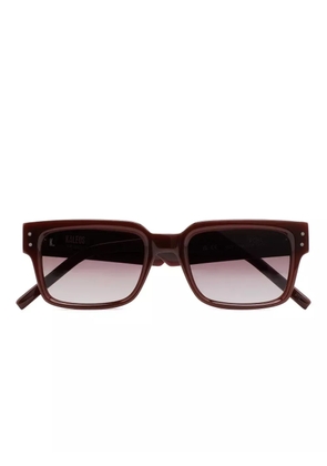 Kaleos Pohl rectangle-frame sunglasses - Brown