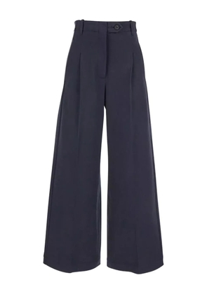 Tela pleated buttoned trousers - Blue