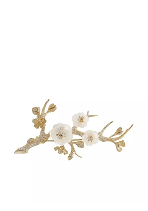Anabela Chan Sakura Blossom diamond brooch - Gold