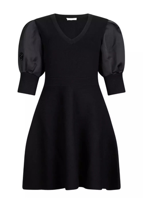 LIU JO embellished puff-sleeve dress - Black
