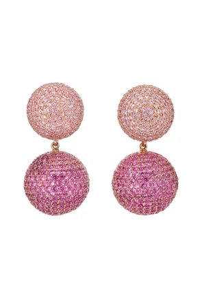 Anabela Chan 18K rose gold vermeil Bauble sapphire earrings - Pink