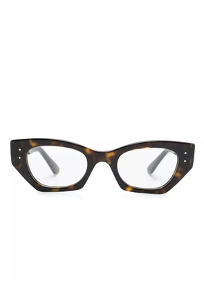 Ray-Ban Zena geometric-frame glasses - Brown
