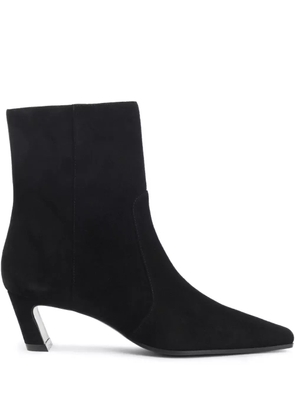 Stuart Weitzman 50mm suede zip-fastening boots - Black