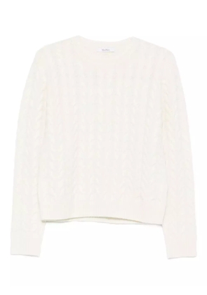 Max Mara cable-knit sweater - White