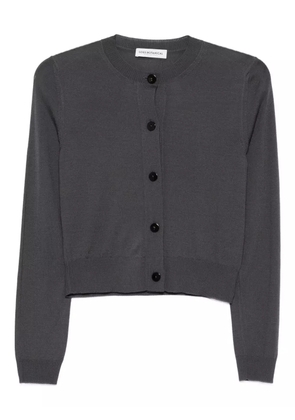 GOES BOTANICAL button-front cropped cardigan - Grey