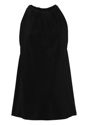 Rick Owens gathered crepe tank top - Black