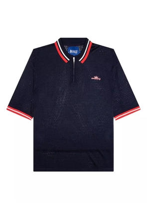 Awake NY zip-neck polo shirt - Blue
