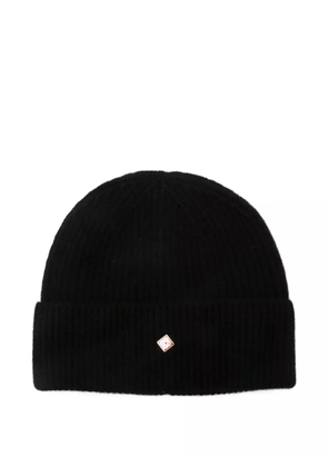 Casablanca ribbed logo beanie - Black
