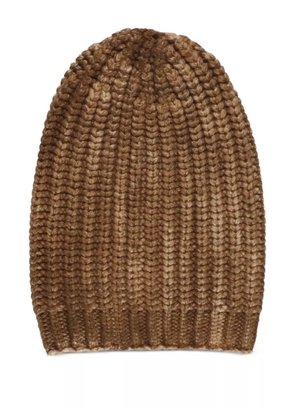 Avant Toi ribbed-knit beanie - Brown