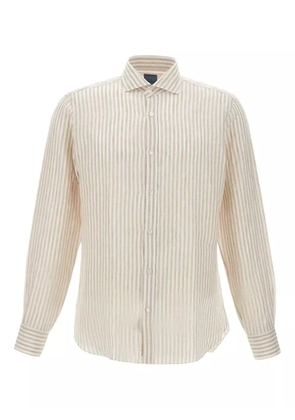 Barba striped shirt - Neutrals